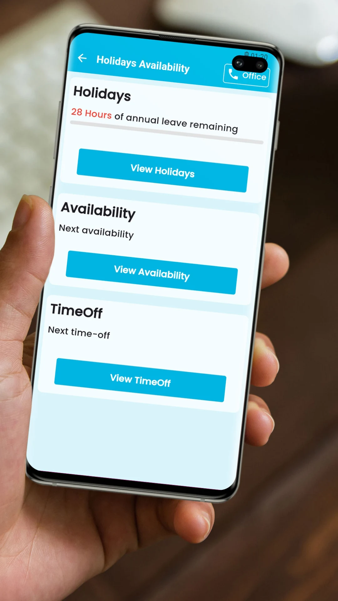 Holiday and Availability Management